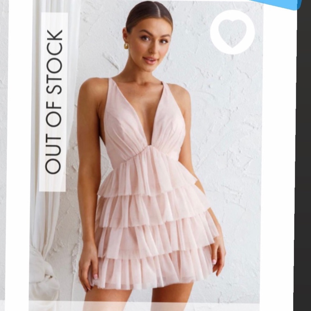 New pink mini dress